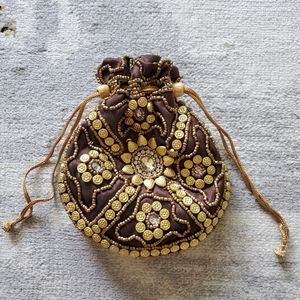 Beaded vintage looking bag purse
